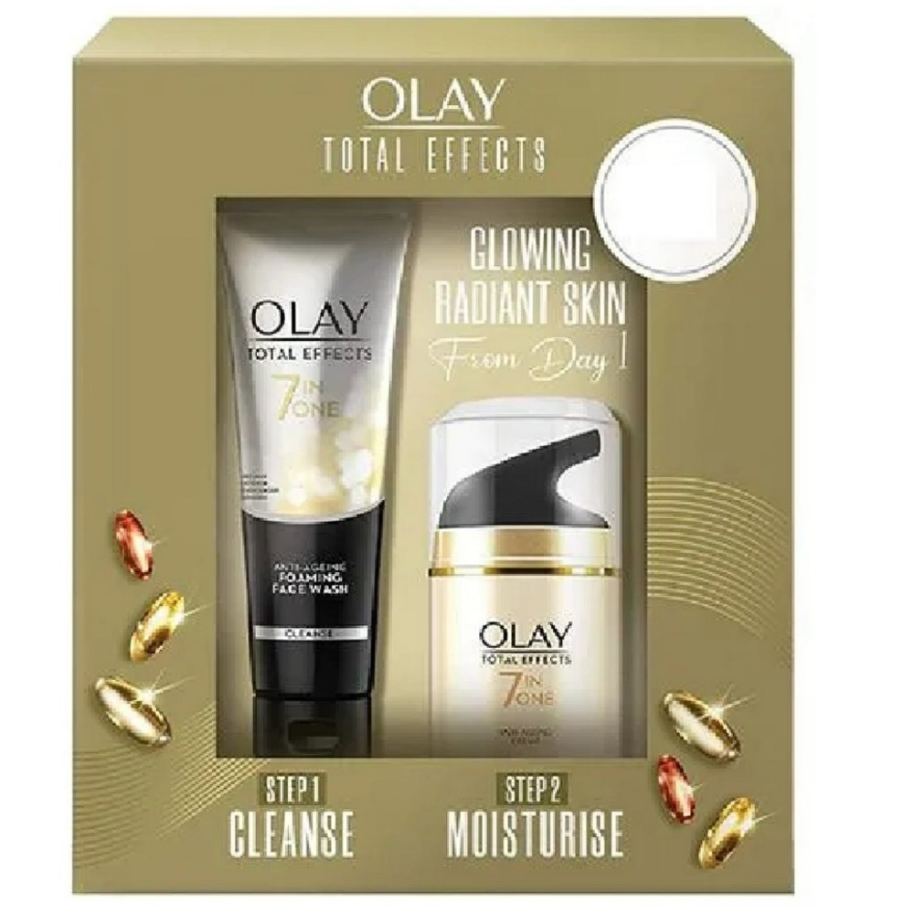 NEW Olay Total Effects Gift Set Cleanse & Moisturize